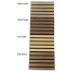Lamelový akustický panel 2900x600 mm, DUB TMAVÝ Lamelový akustický panel 2900x600 mm, DUB TMAVÝ