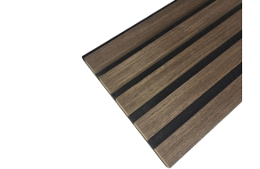 Lamelový akustický panel 2900x600 mm, ORECH TMAVÝ Lamelový akustický panel 2900x600 mm, ORECH TMAVÝ