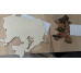 Drevená 3D mapa sveta malá - 1000x600 mm Drevená 3D mapa sveta malá - 1000x600 mm
